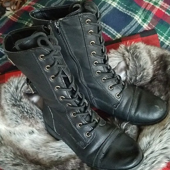 Black Combat Boots - Picture 7 of 7